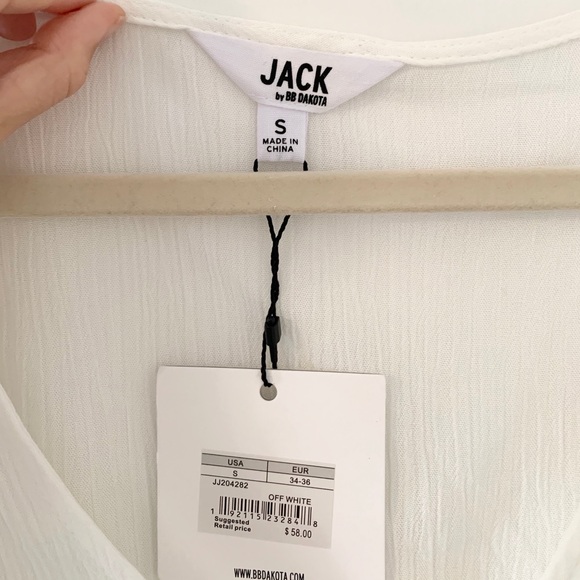 Lulus Ruffles White Button-Up Top - Picture 4 of 9